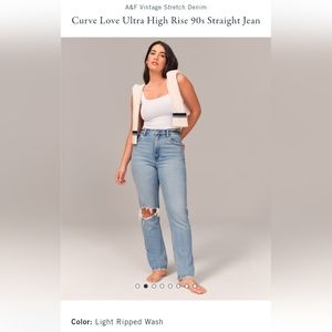 Ultra High Rise 90's Straight Jean